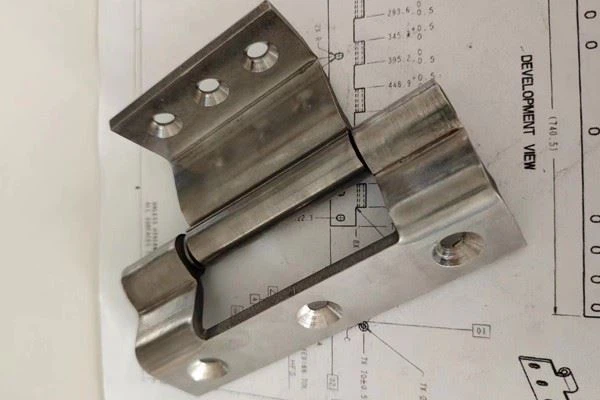 Removable Rotating Hidden Concealed Hinge Industrial Box Equipment Cabinet Door Mirror Brushed Hinge