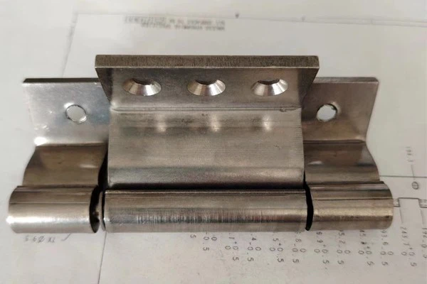 Removable Rotating Hidden Concealed Hinge Industrial Box Equipment Cabinet Door Mirror Brushed Hinge